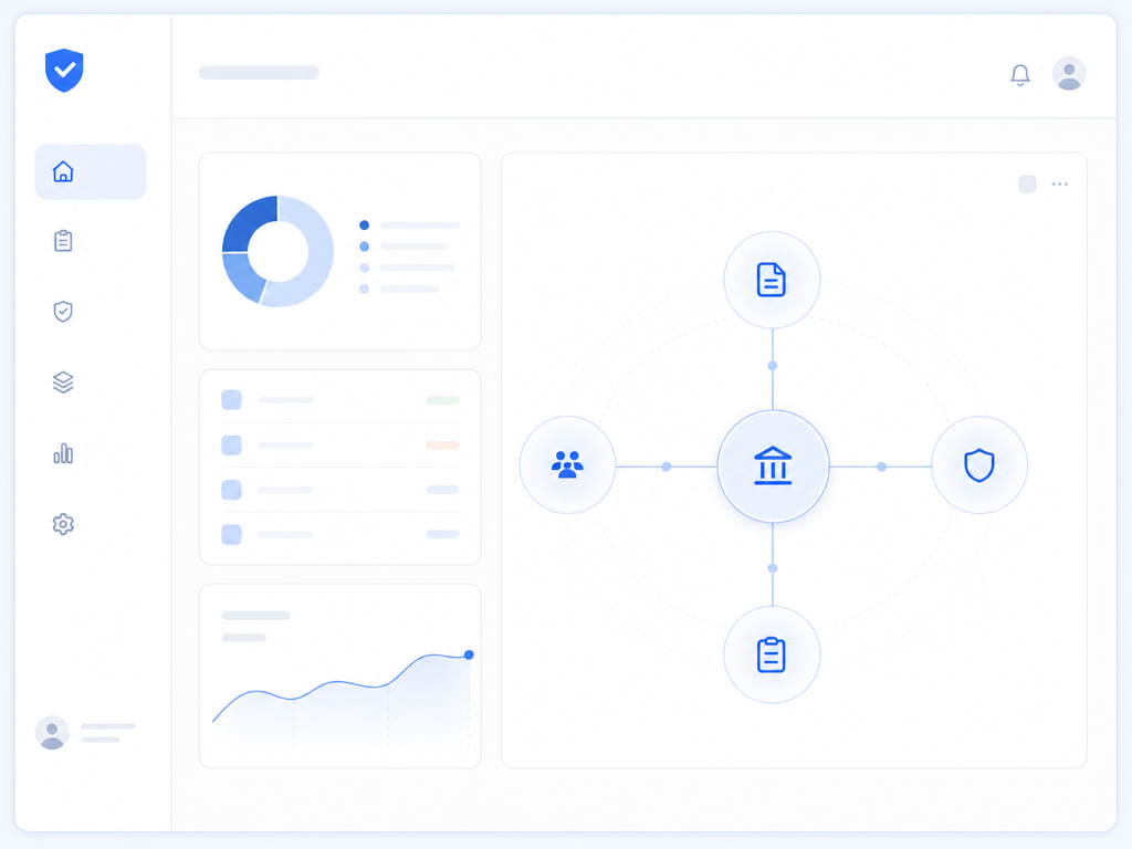 team reviewing compliance intelligence dashboard